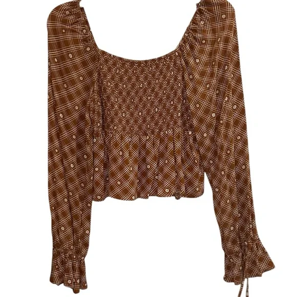 Jolt Plaid Long Sleeve crop top size XLJ - Picture 3 of 6